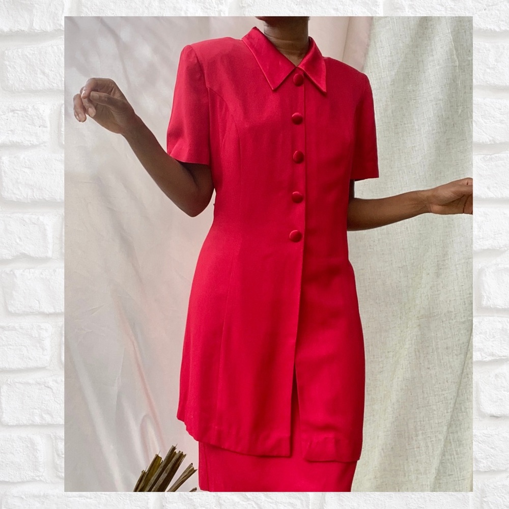Red vintage dress